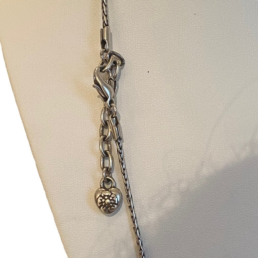 RETIRED Brighton Rotating Gold & Silver Decorative Plated Hearts Necklace - Picture 8 of 10